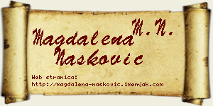 Magdalena Nasković vizit kartica